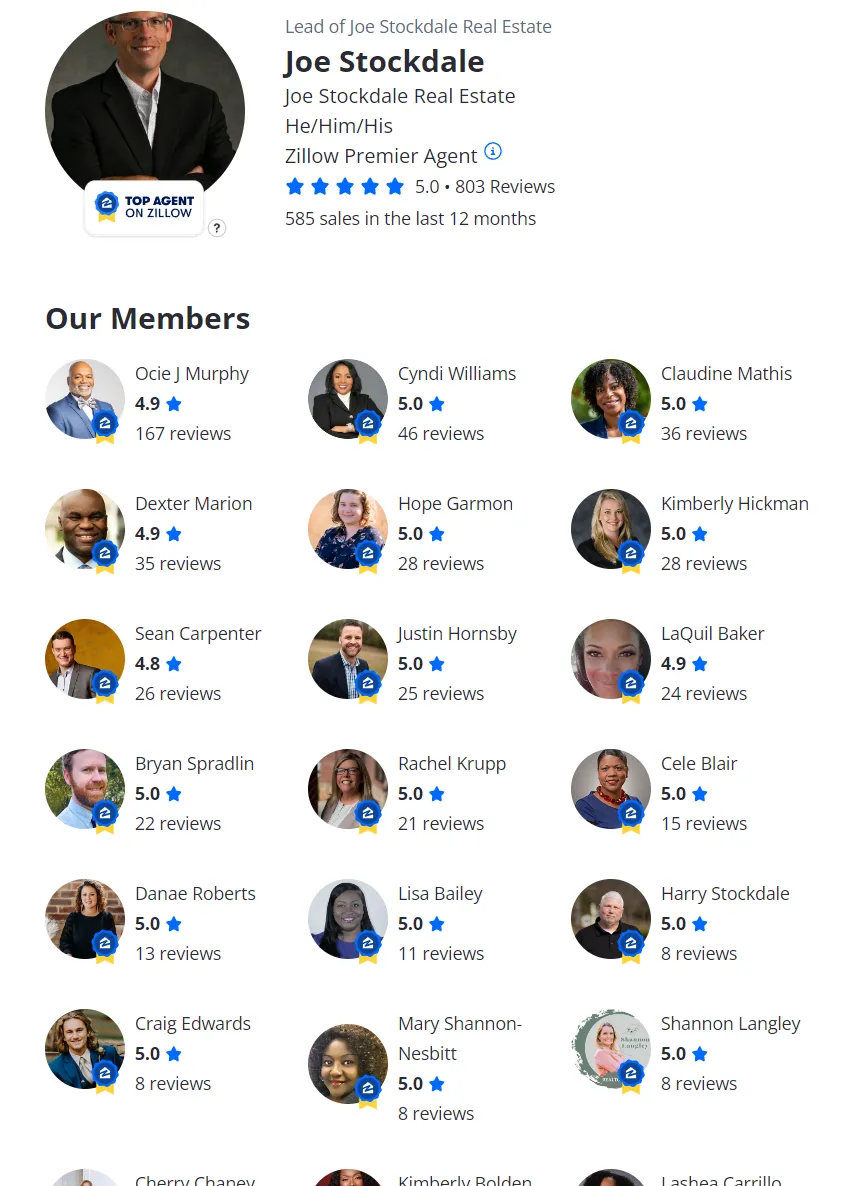 Join the Joe Stockdale Real Estate Team!