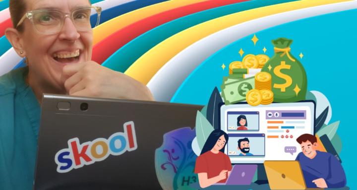 Woman looking at a blackboard with complex math equations.