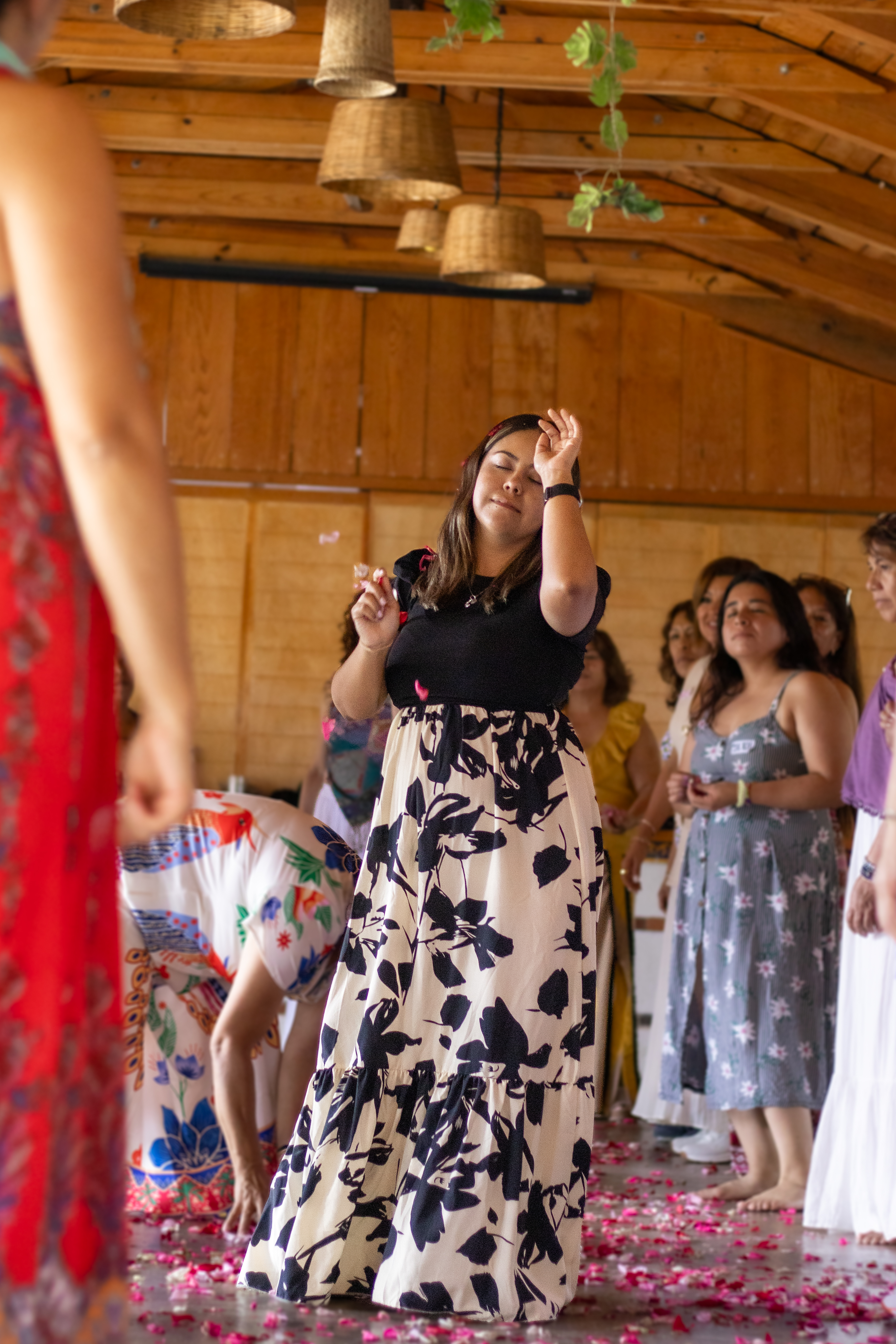 Grupo de mujeres en retiro