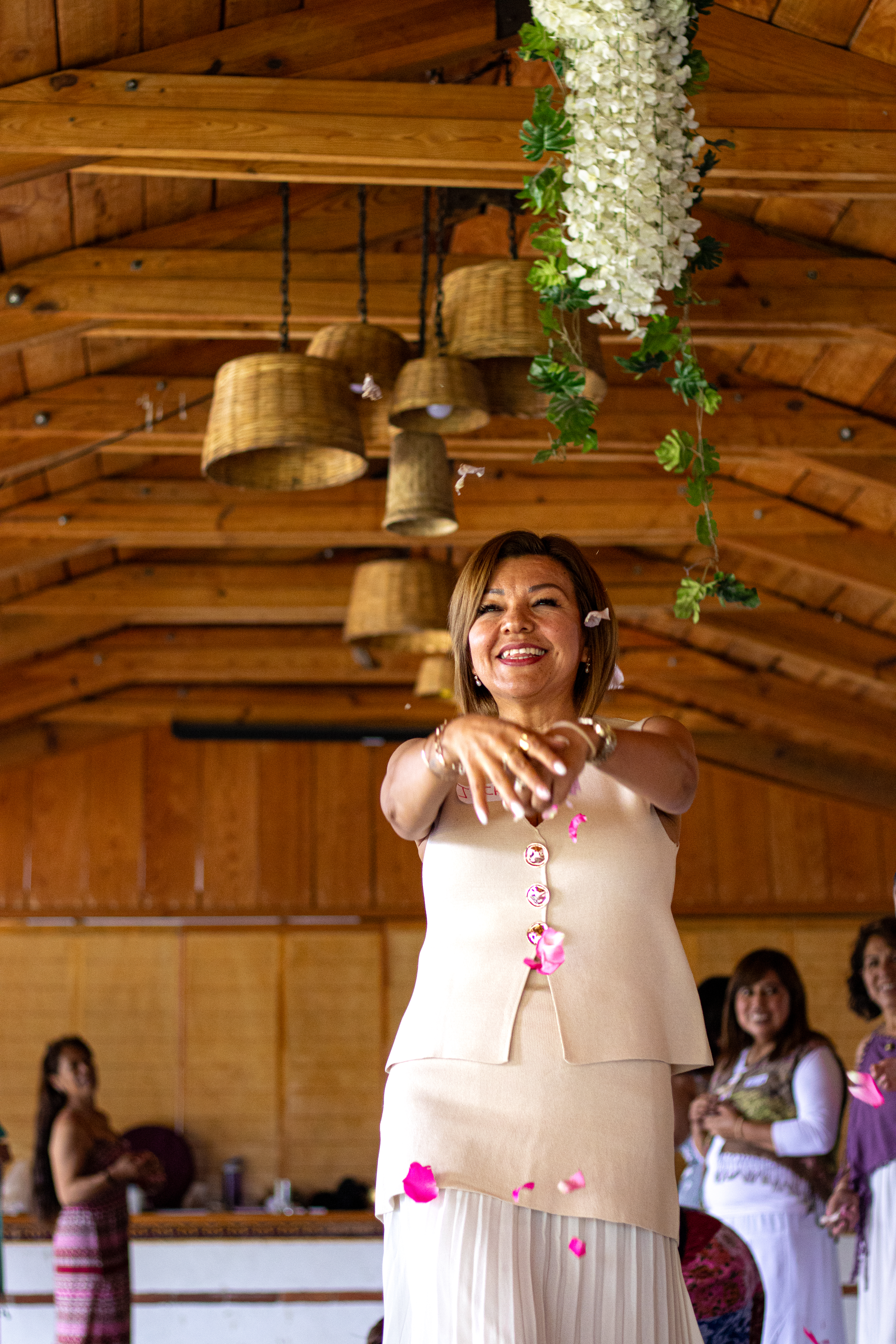 Mujer madura sonriendo
