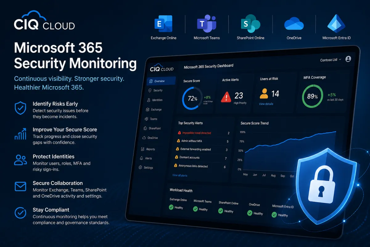 CIQ Cloud for M365 Visibility, Governance and Compliance