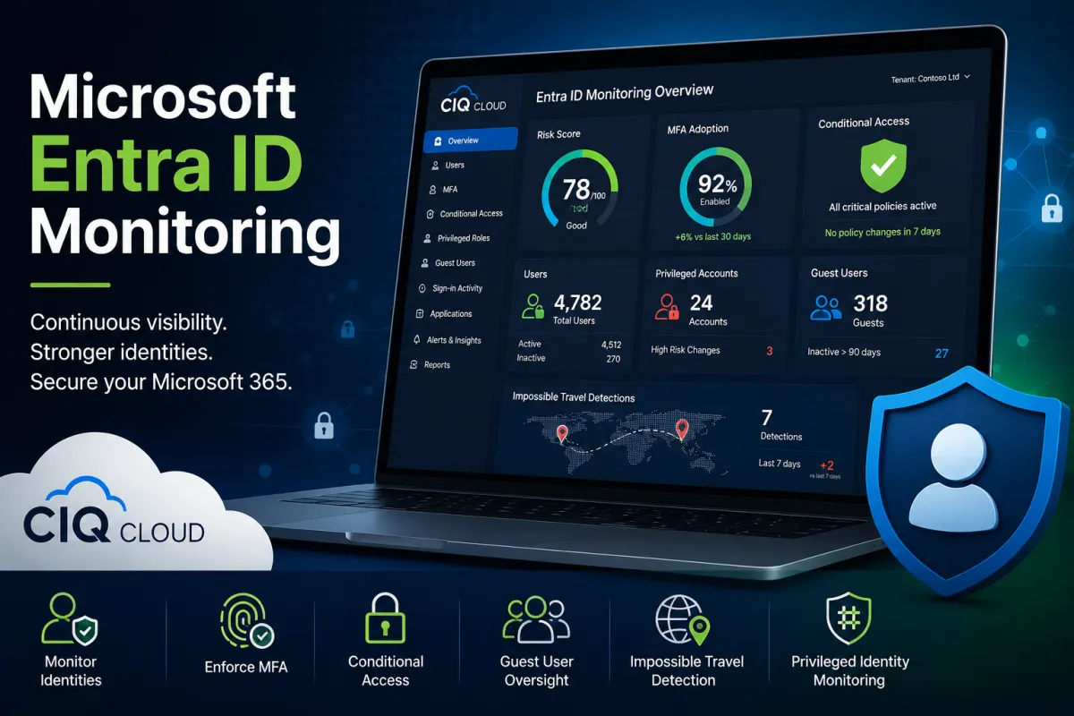 Mcrosoft Entra ID Monitoring with CIQ Cloud