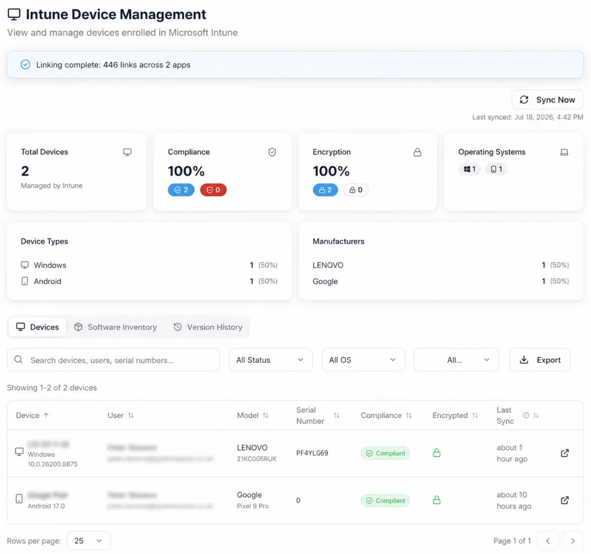 CIQ Cloud - Microsoft Intune Visibility