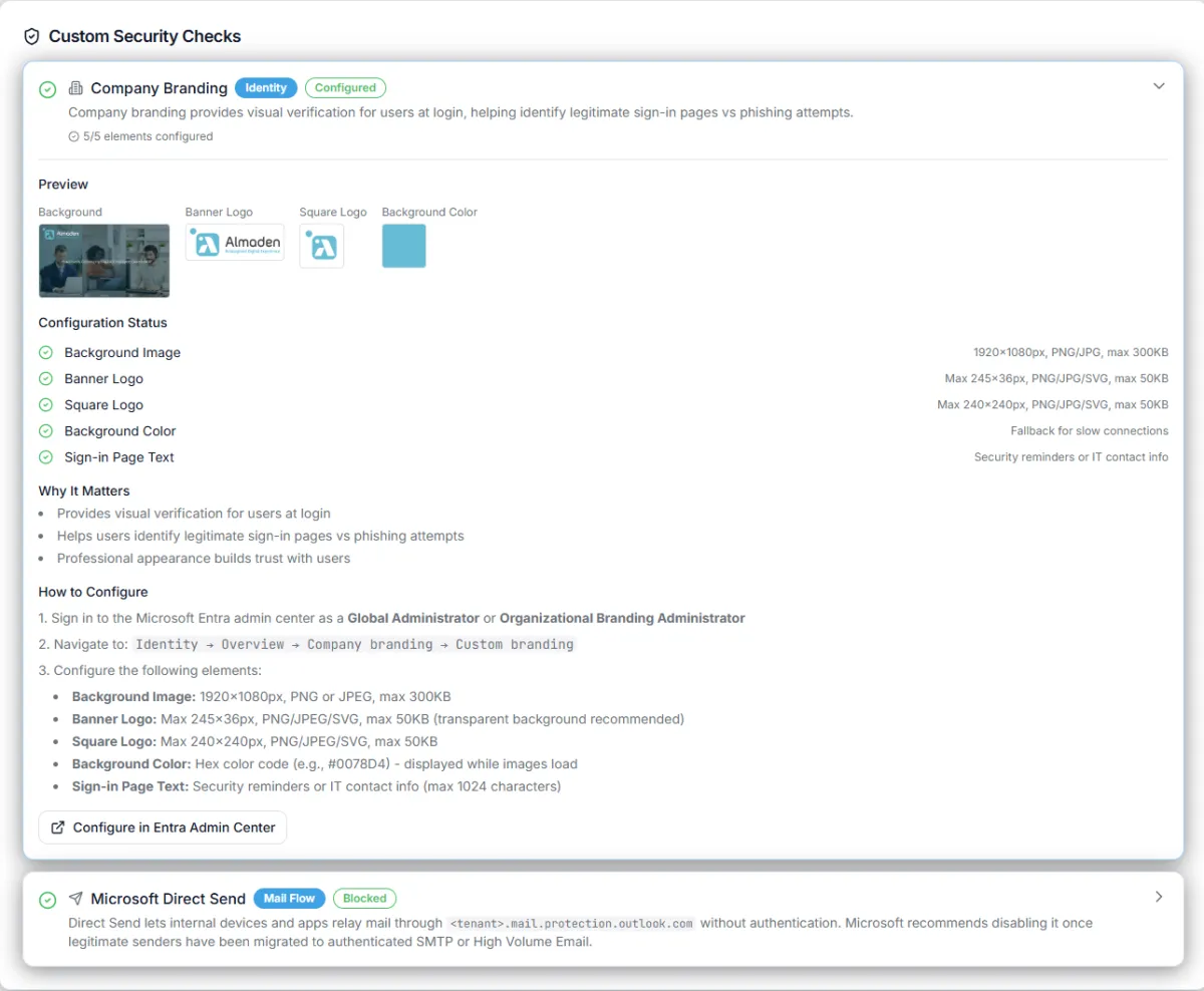 CIQ loud - Custom Security Checks