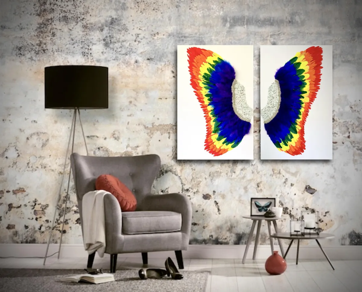 Wedding designed canvas art 