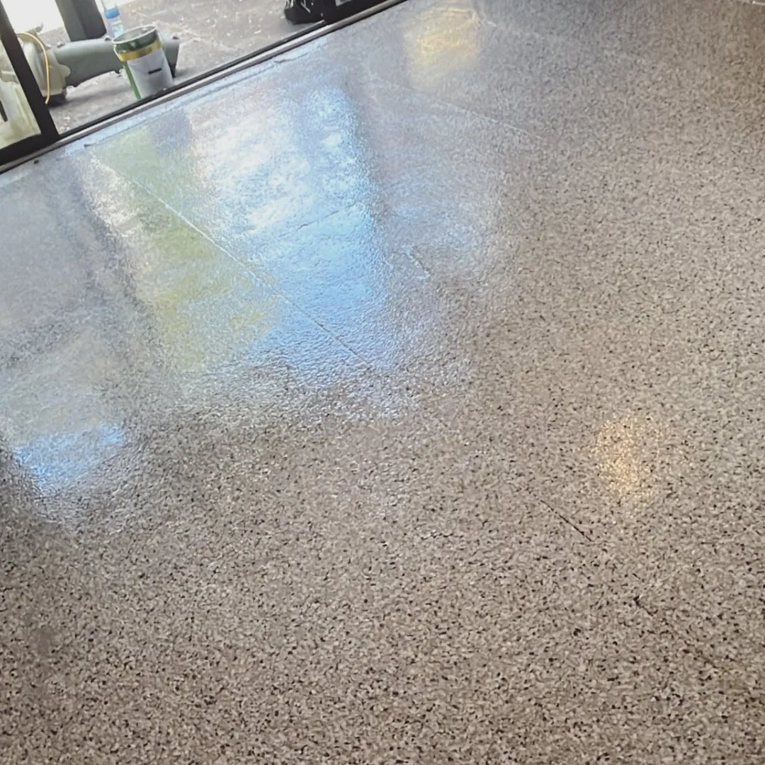 Flake epoxy flooring Auckland garage