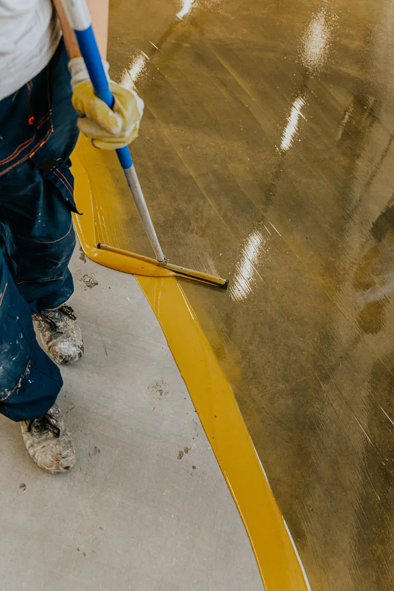 Epoxy flooring installation Auckland workshop