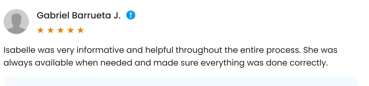 Isabelle Mortgages testimonial