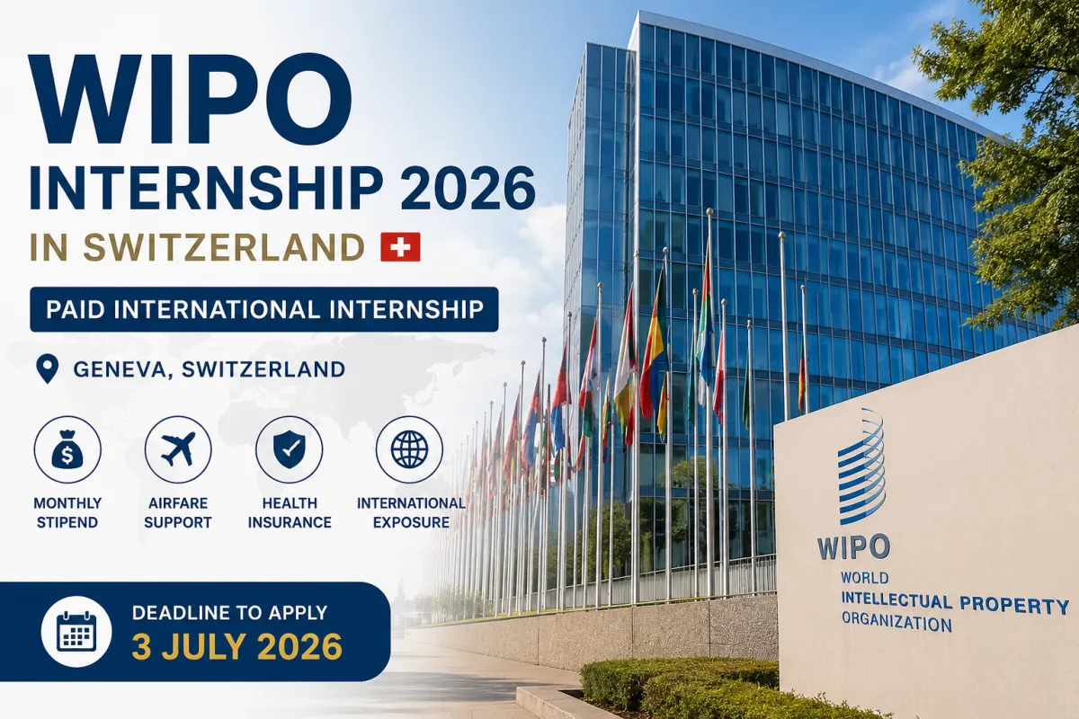 WIPO Internship 2026 in Switzerland