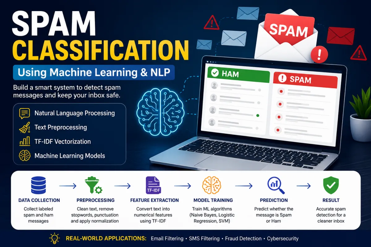 Spam Classification Using Machine Learning