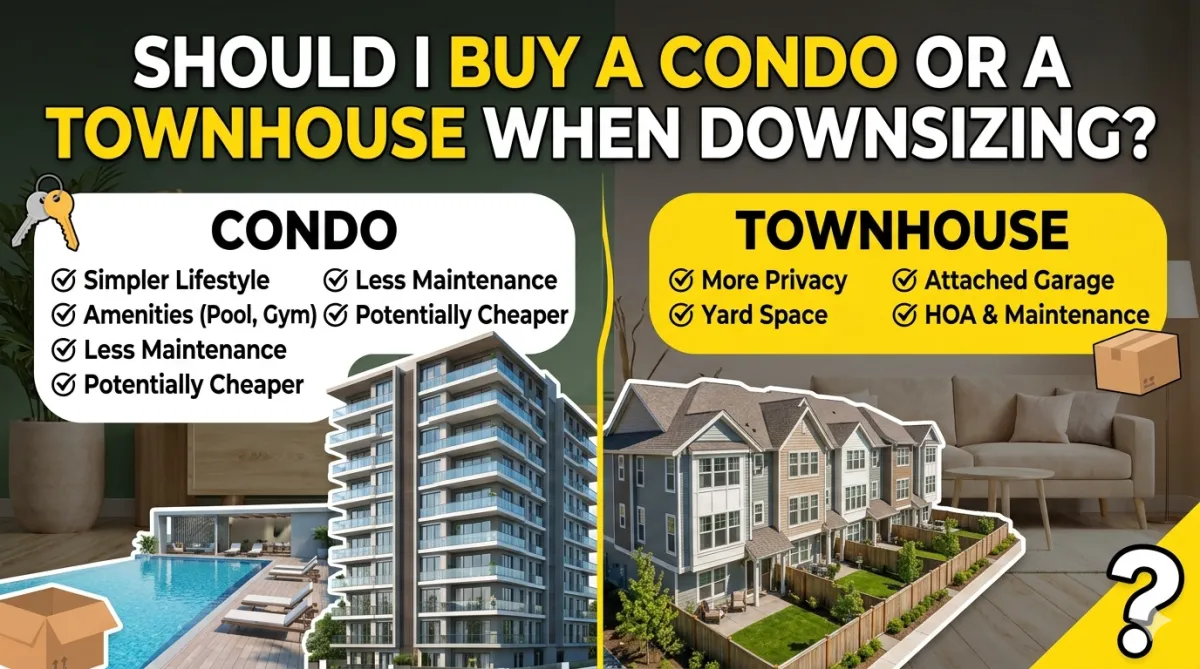 Should I Buy a Condo or a Townhouse When Downsizing?