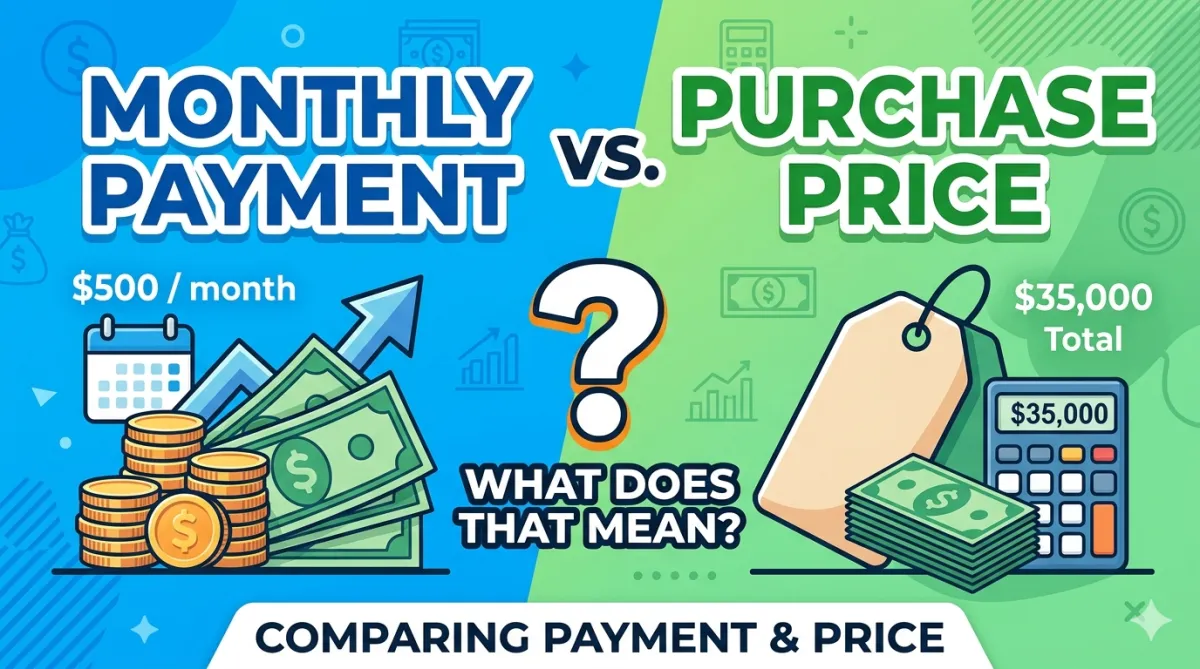 What Does That Mean for Monthly Payment, Not Just Price?