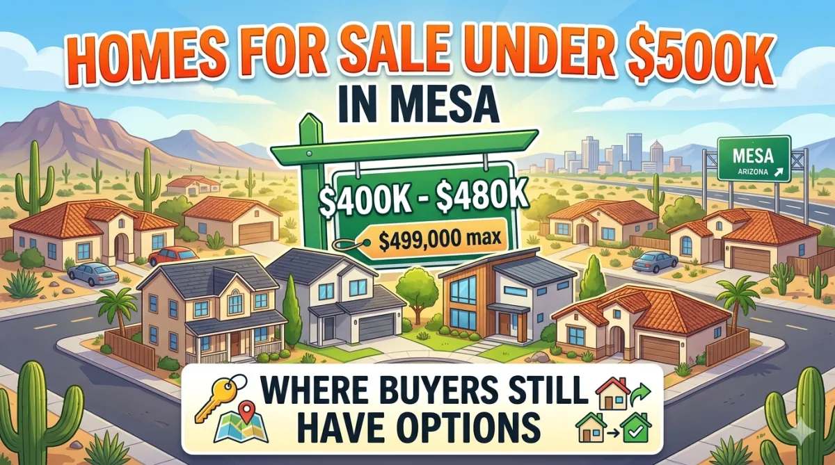 Homes for Sale Under $500K in Mesa: Where Buyers Still Have Options