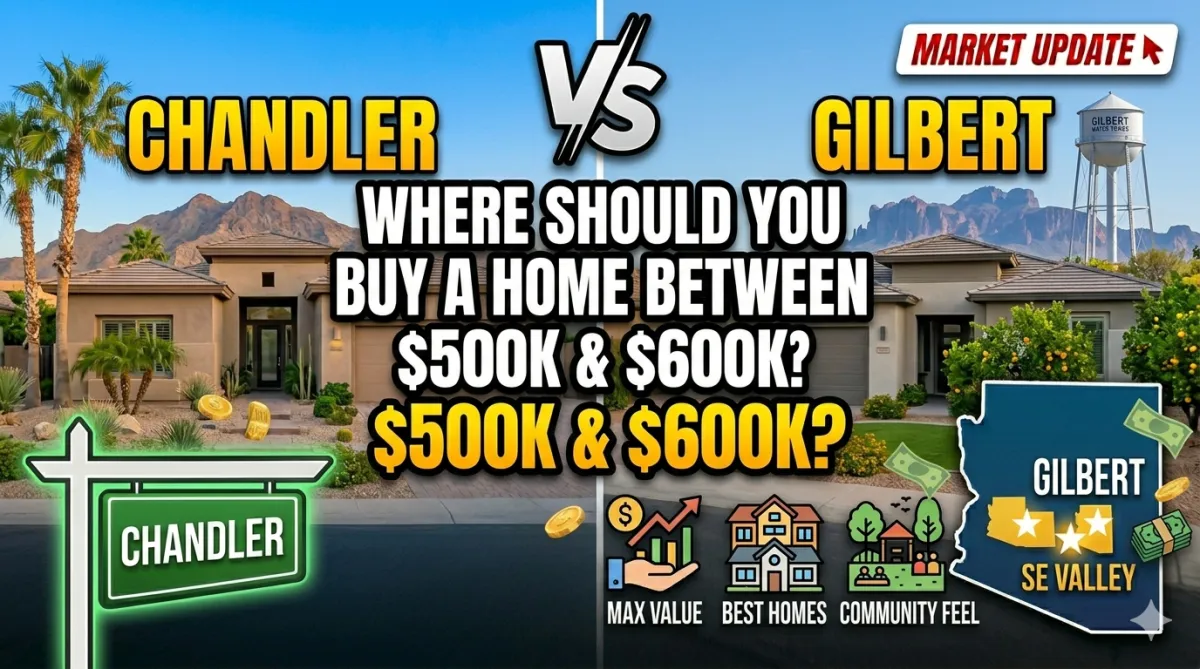 Chandler vs Gilbert: Where Should You Buy a Home Between $500K and $600K?