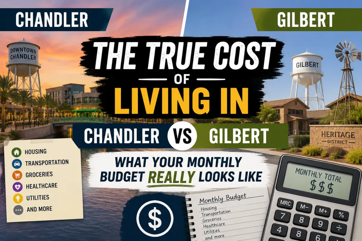 The True Cost of Living in Chandler vs Gilbert: What Your Monthly Budget Really Looks Like