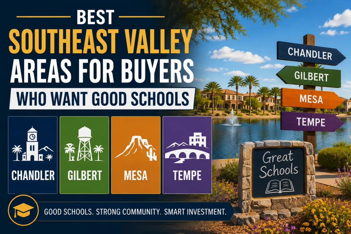 Best Southeast Valley Areas for Buyers Who Want Good Schools: Chandler, Gilbert, Mesa, or Tempe?