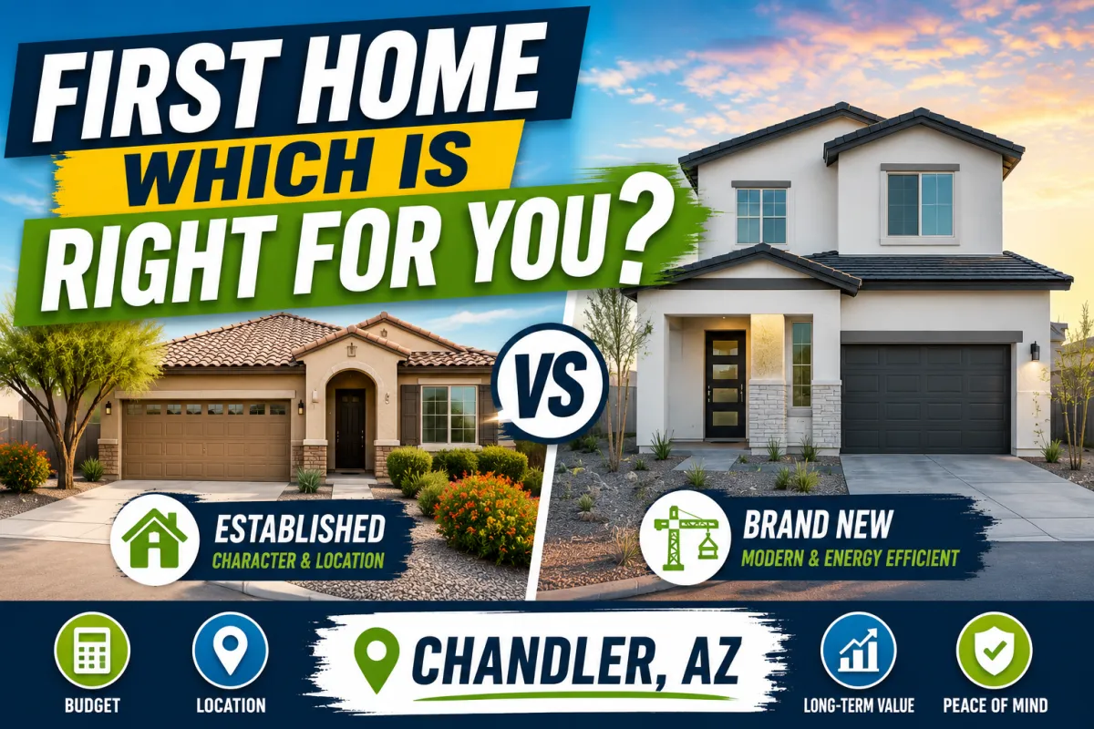 Should First-Time Buyers Choose a Resale Home or New Construction in Chandler?