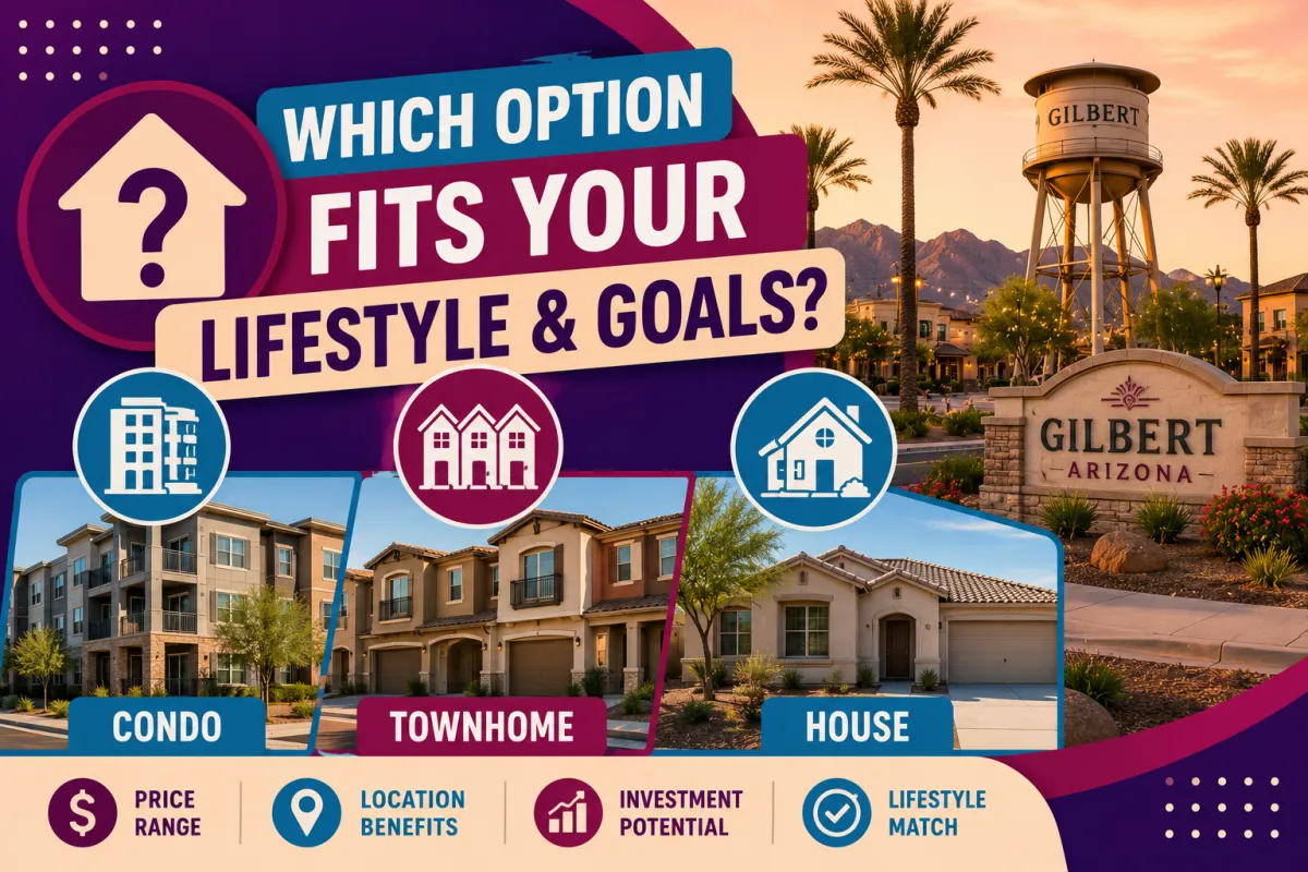 Is It Better to Buy a Condo, Townhome, or House in Gilbert, AZ?