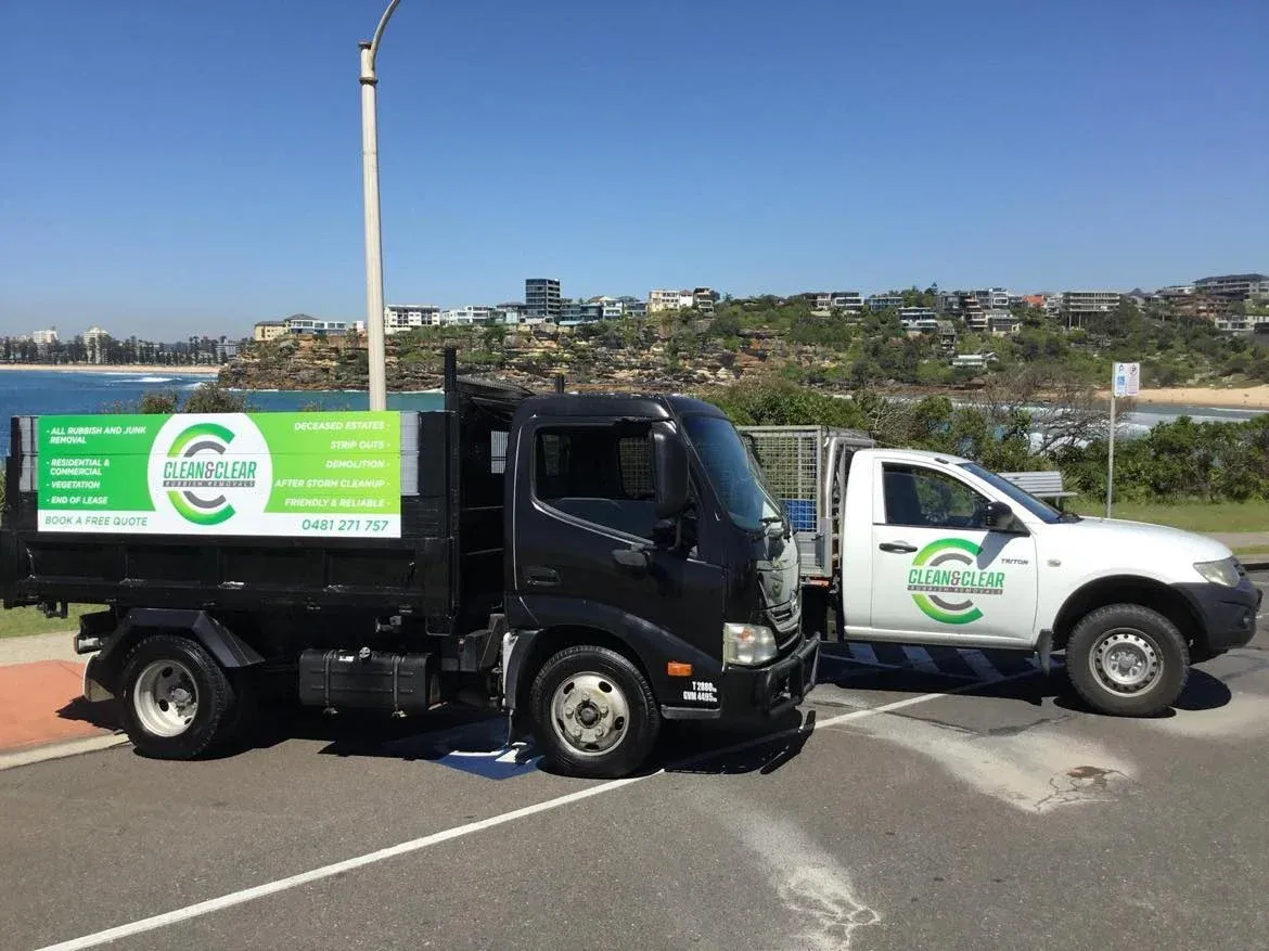 commercial rubbish removal sydney truck clean and clear dee why