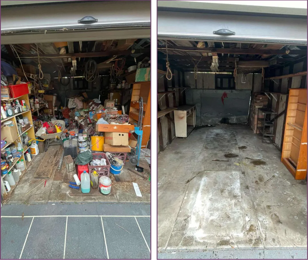 commercial rubbish removal sydney property cleanout before and after results