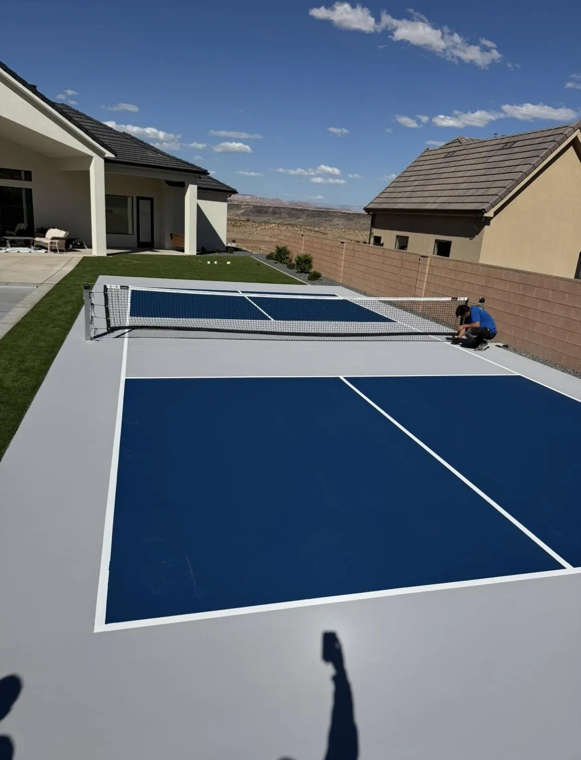 Pickleball sportcourt Concrete Epoy