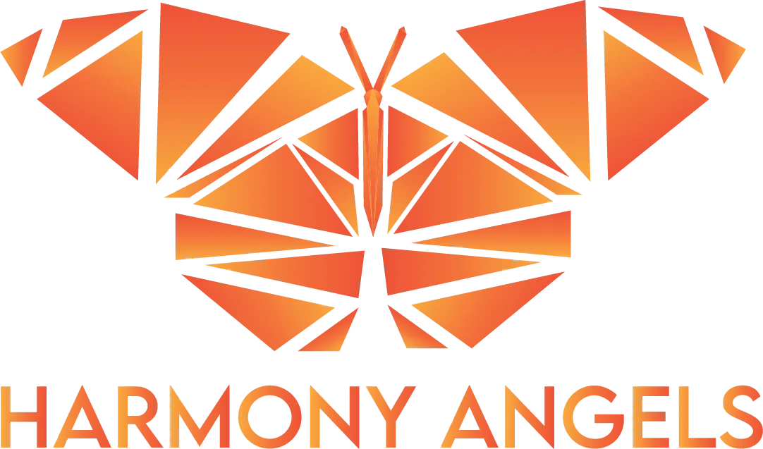 Harmony Angels Butterfly Logo