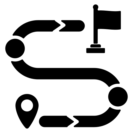 Checklist map icon - green