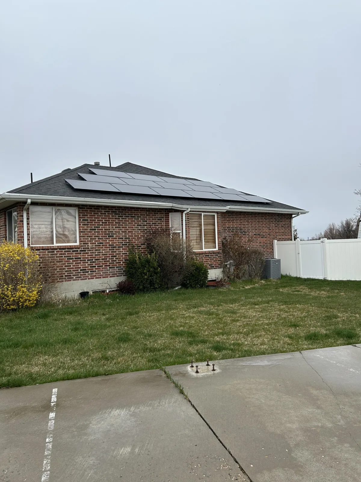 gray solar panel lot