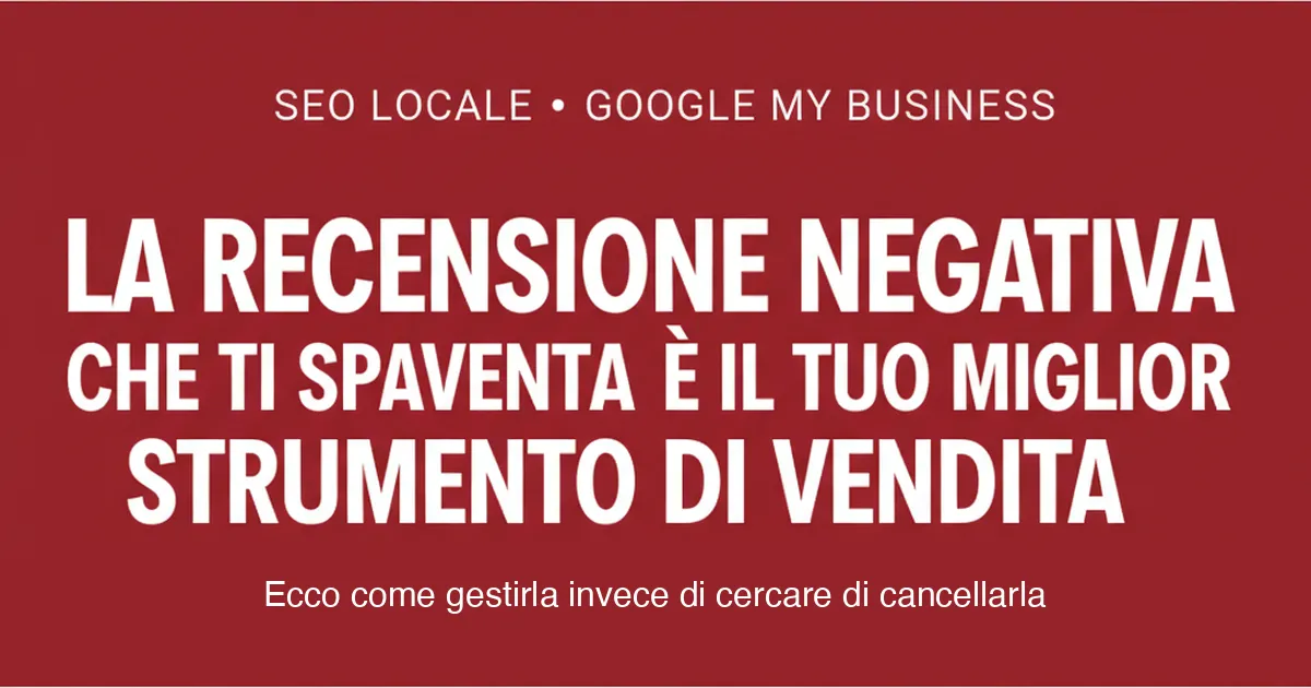 Si possono disattivare le recensioni di Google My Business?