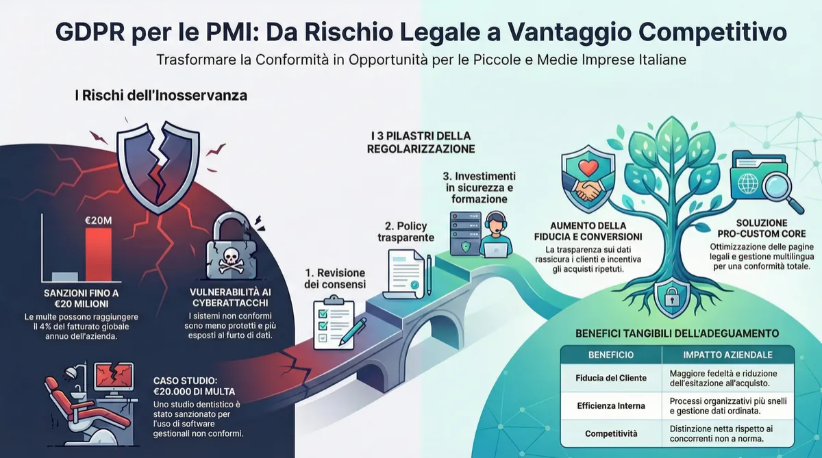 GDPR per Piccole e Medie Imprese: Come Evitare Sanzioni e Guadagnare la Fiducia dei Clienti