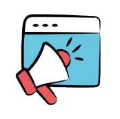 Un altavoz con las palabras "Publicidad que si llega"