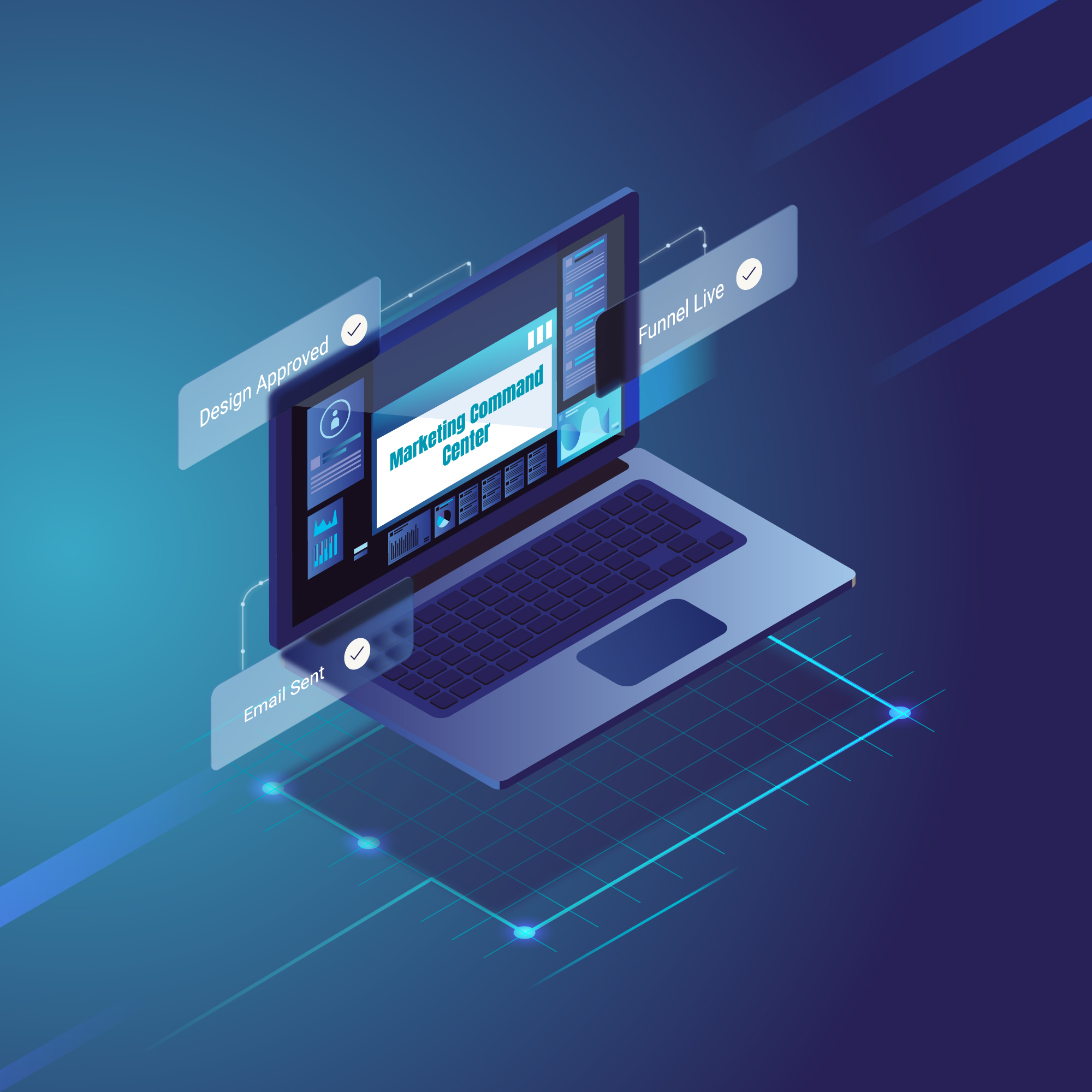 A single platform for campaigns, content, and pipeline—run by your dedicated cloud marketing squad.