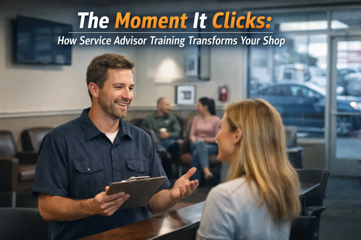 The Moment It Clicks: How Service Advisor Training Transforms Your Shop