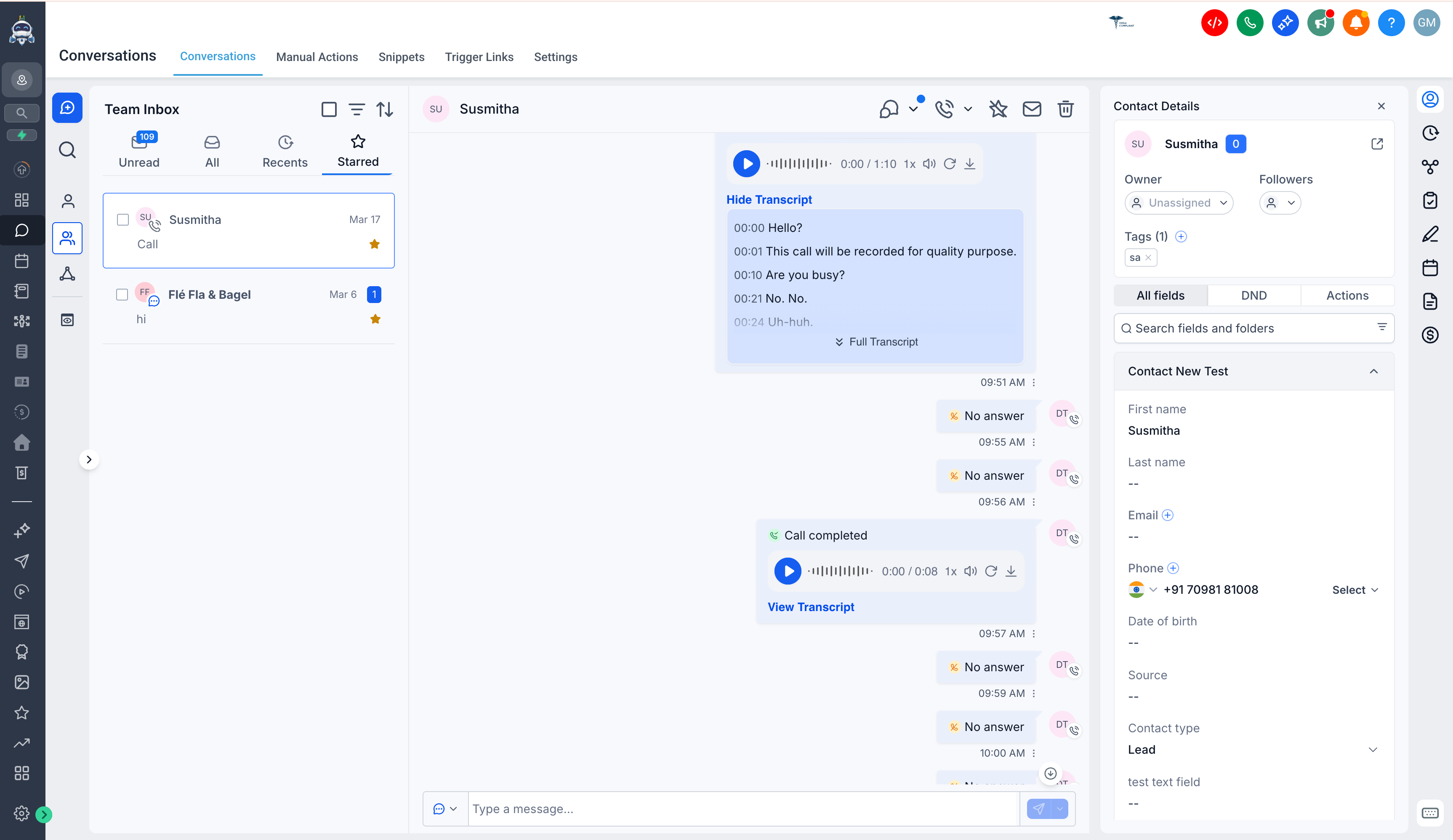 Conversations Usability Improvements