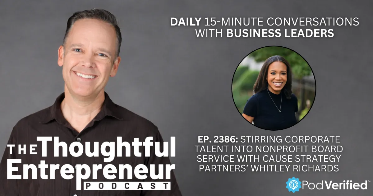 2386 - Stirring Corporate Talent into Nonprofit Board Service with Cause Strategy Partners’ Whitley Richards