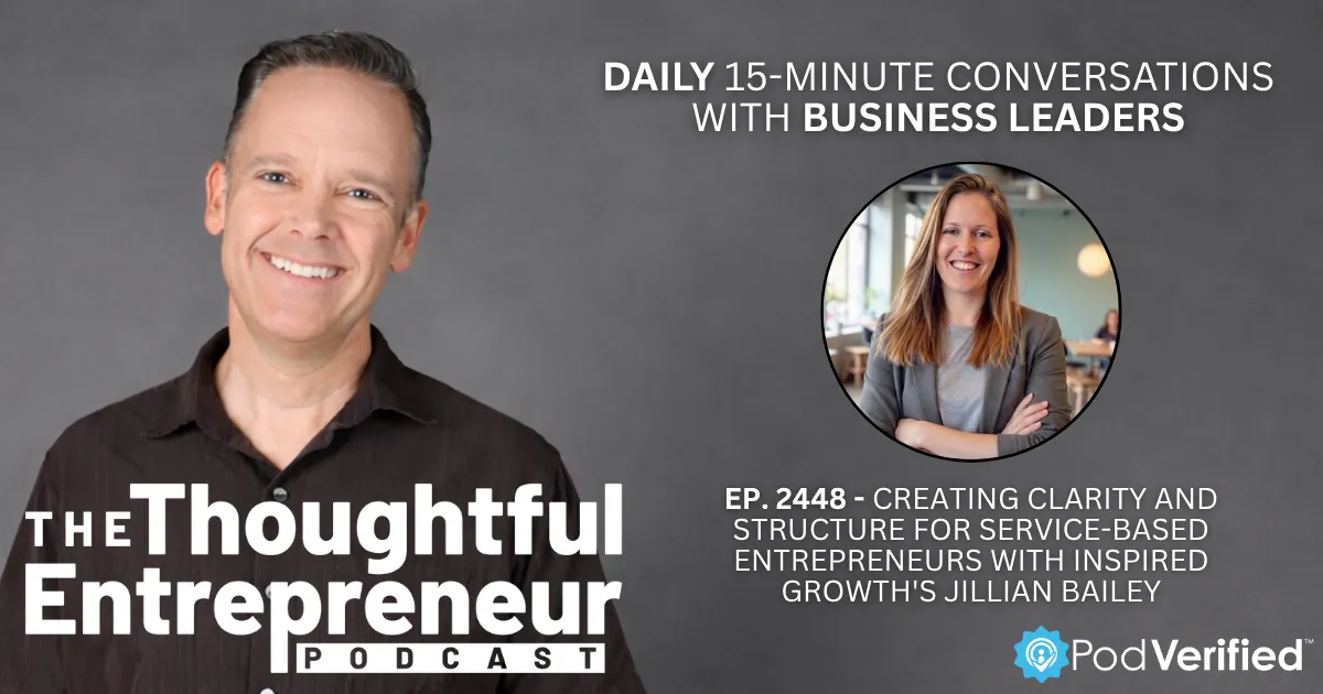 In this episode, host Josh Elledge interviews Jillian Bailey, founder of Inspired Growth, a business consulting company helping service-based entrepreneurs simplify and scale their operations. After some initial technical difficulties, the two connect over personal topics, including Jillian's recommendation of Kevin Hart's Netflix comedy competition show Funny AF. Jillian explains how she helps overwhelmed entrepreneurs escape the chaos of running their businesses by implementing sustainable systems and processes. She also highlights her free efficiency audit quiz, discovery calls, and 12-week consulting program as entry points for entrepreneurs seeking support.