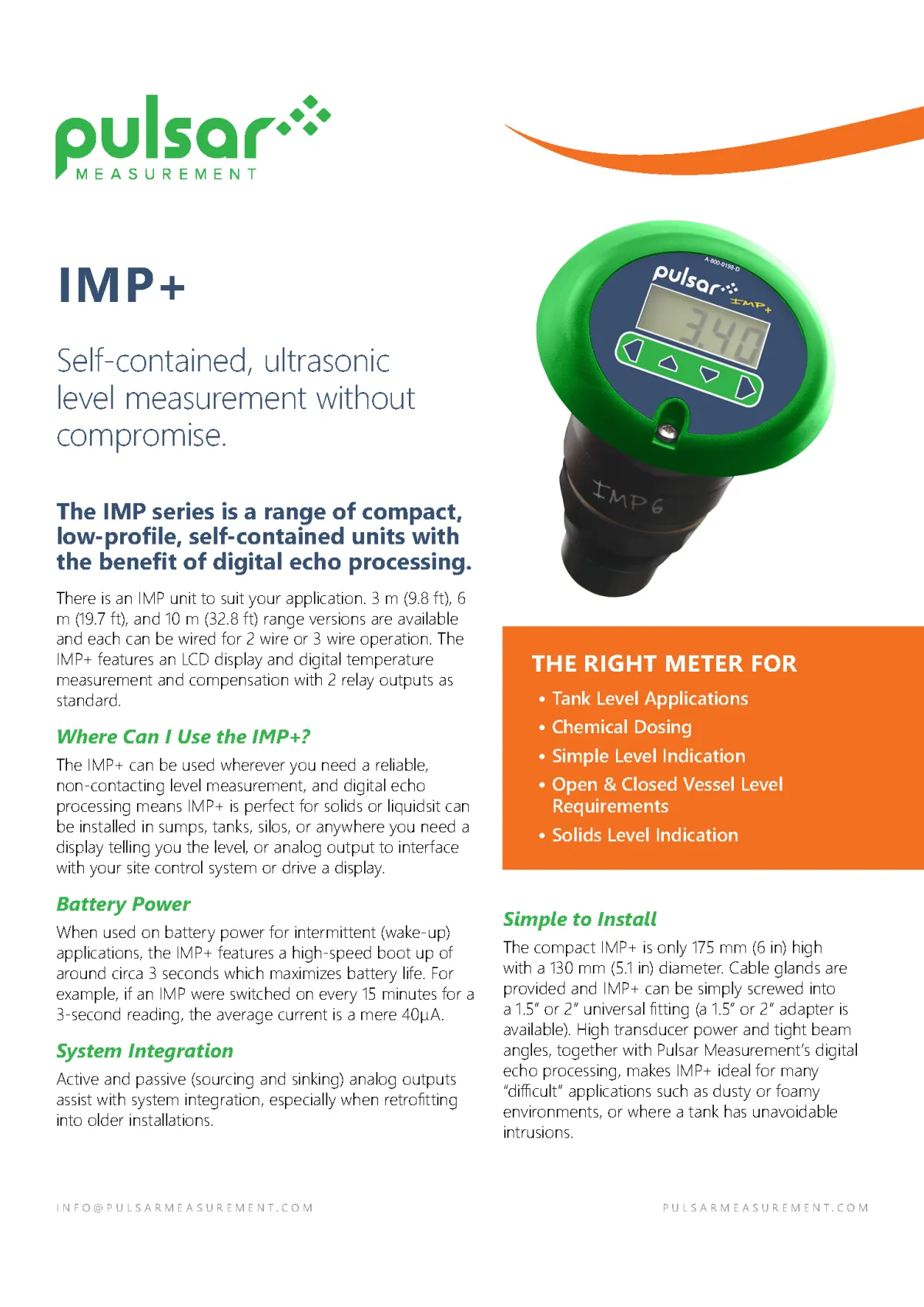 Created a series of product brochures, case studies, and datasheets for Pulsar Measurement, ensuring consistency across materials and enhancing customer understanding.