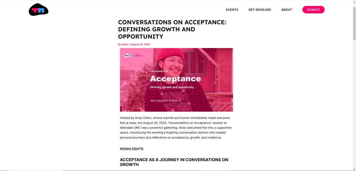 Conversations on Acceptance: Building a Supportive LGBTQIA+ Community