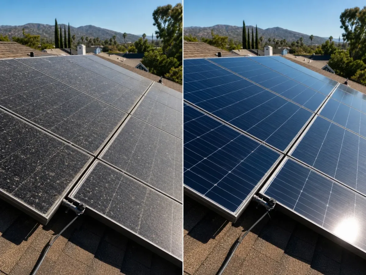 Solar Panel Cleaning in North Hollywood, CA