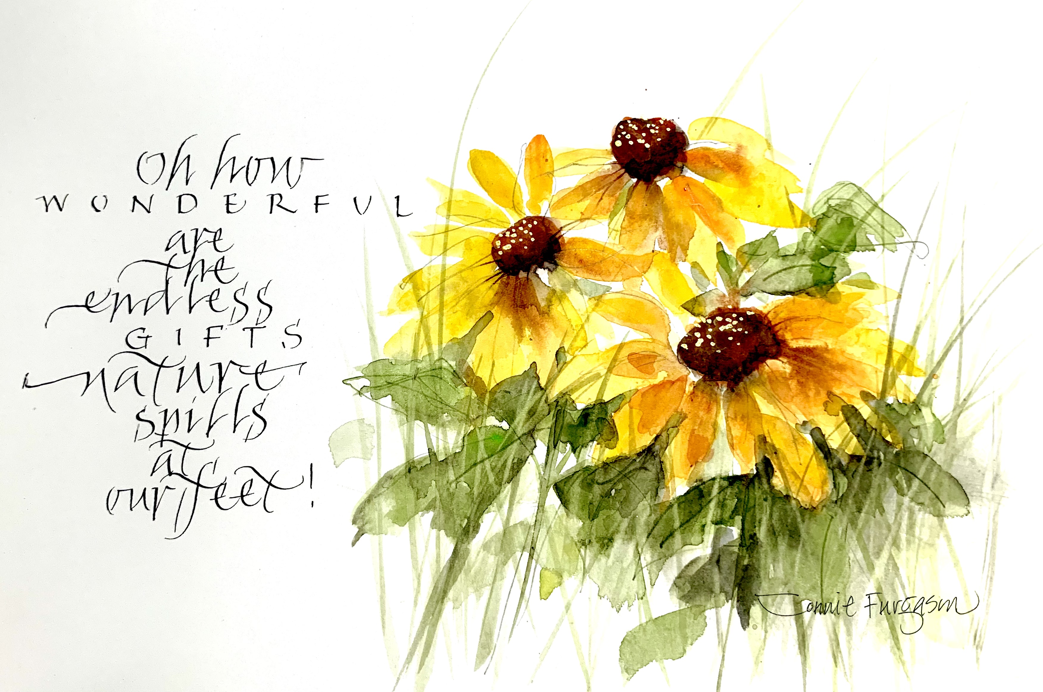 Calligraphy With Parallel Pen - Connie Furgason 