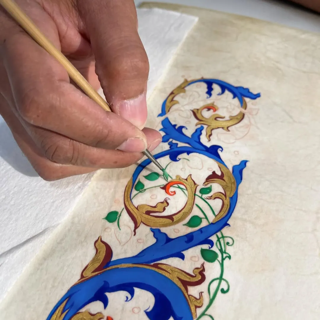 Classical acanthus ornament drawing by Paul Antonio