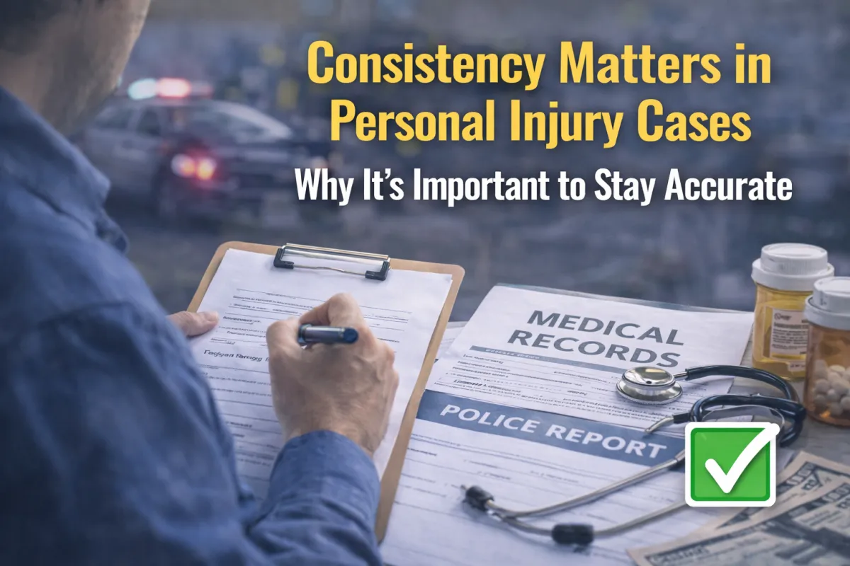 consistency matters in personal injury cases