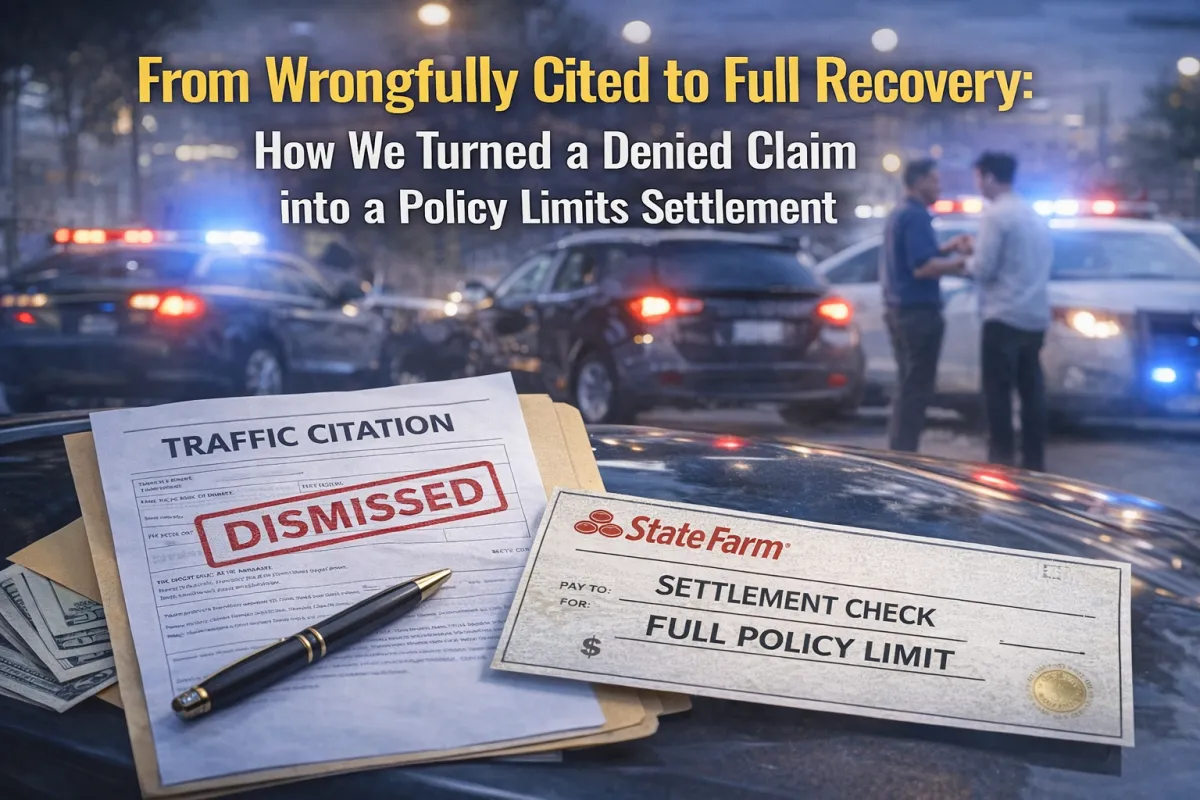 wrongfully cited to full recovery