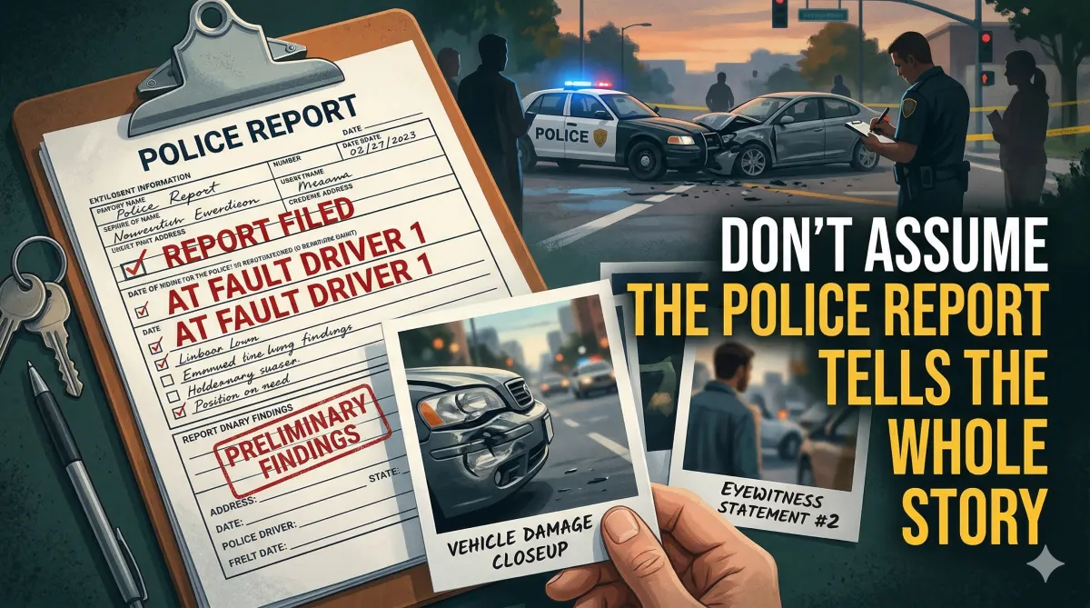 don't assume the police report tells the whole story