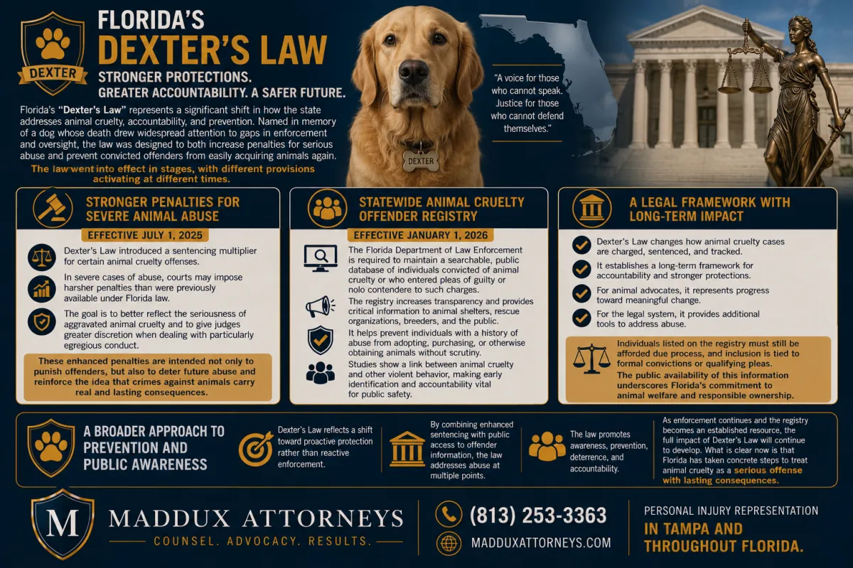 Florida's Dexter's Law: New Animal Cruelty Penalties