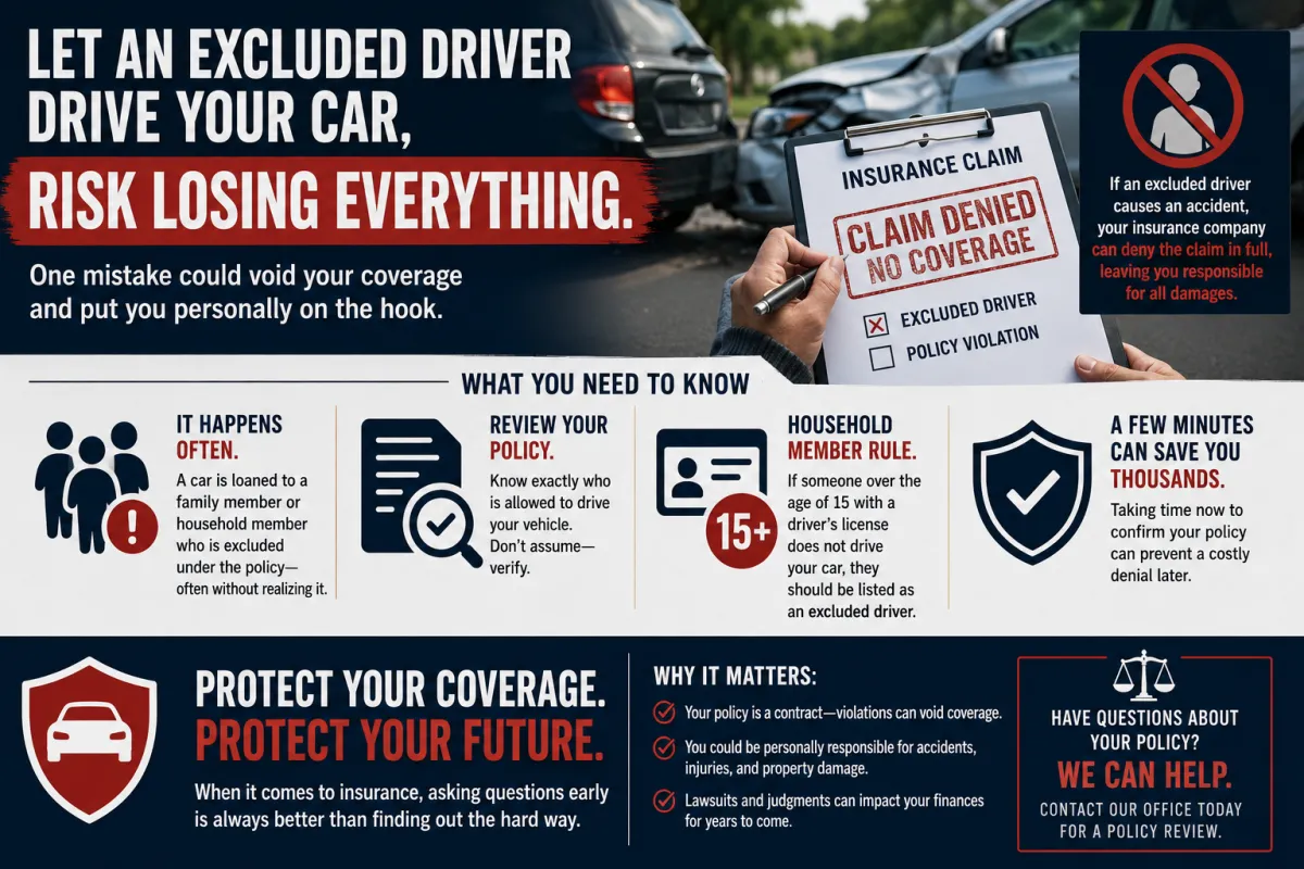 How an Excluded Driver Can Void Your Insurance Claim