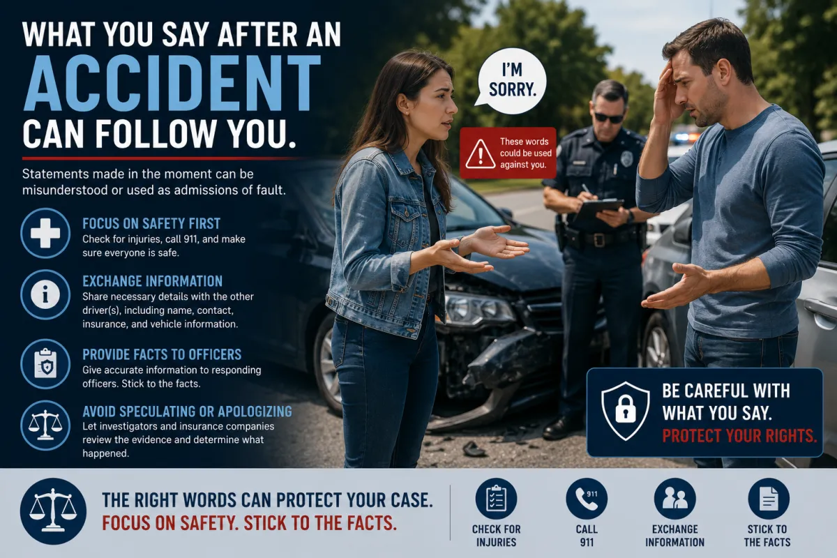 What Not to Say After a Car Accident in Florida