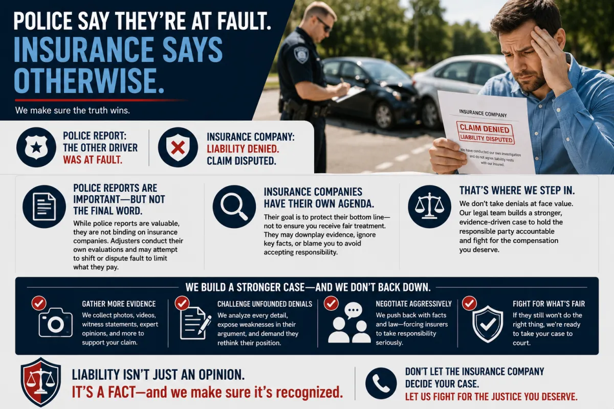 Police Said They Were at Fault. Why Won't Insurance Pay?