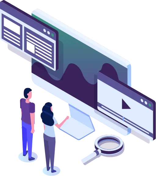 Computer icon representing web design