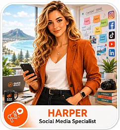 Harper, Quick Reviews AI social media specialist